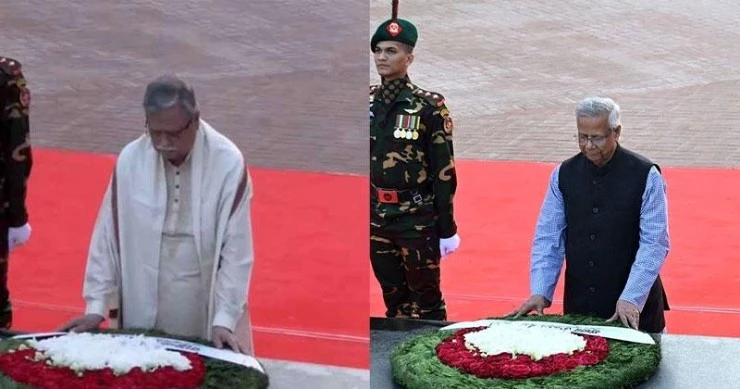 শহীদ বুদ্ধিজীবীদের প্রতি রাষ্ট্রপতি ও প্রধান উপদেষ্টার শ্রদ্ধা